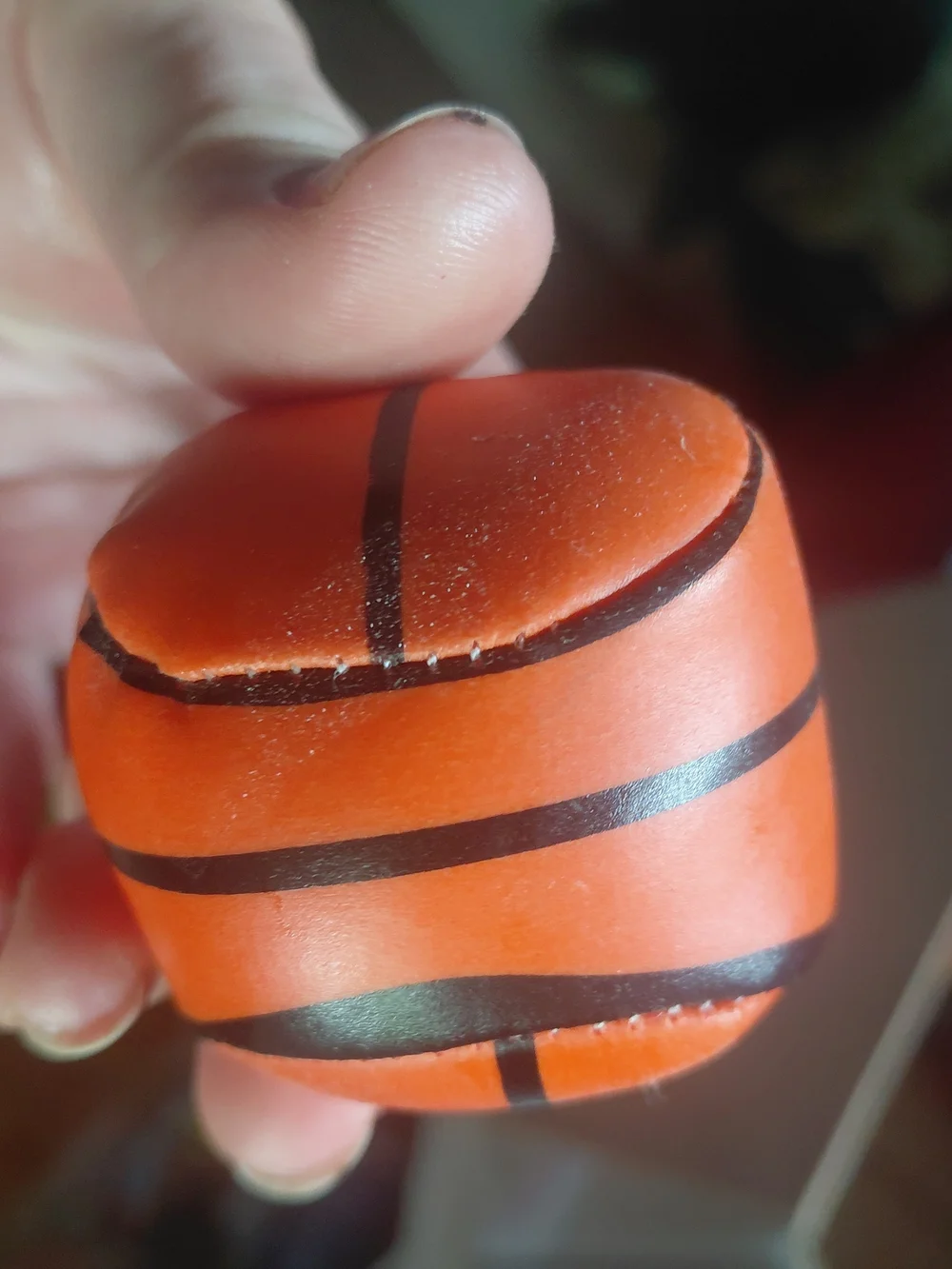 Orange Mini Squishy Learning Toy - Kids Sensory Stress Relief